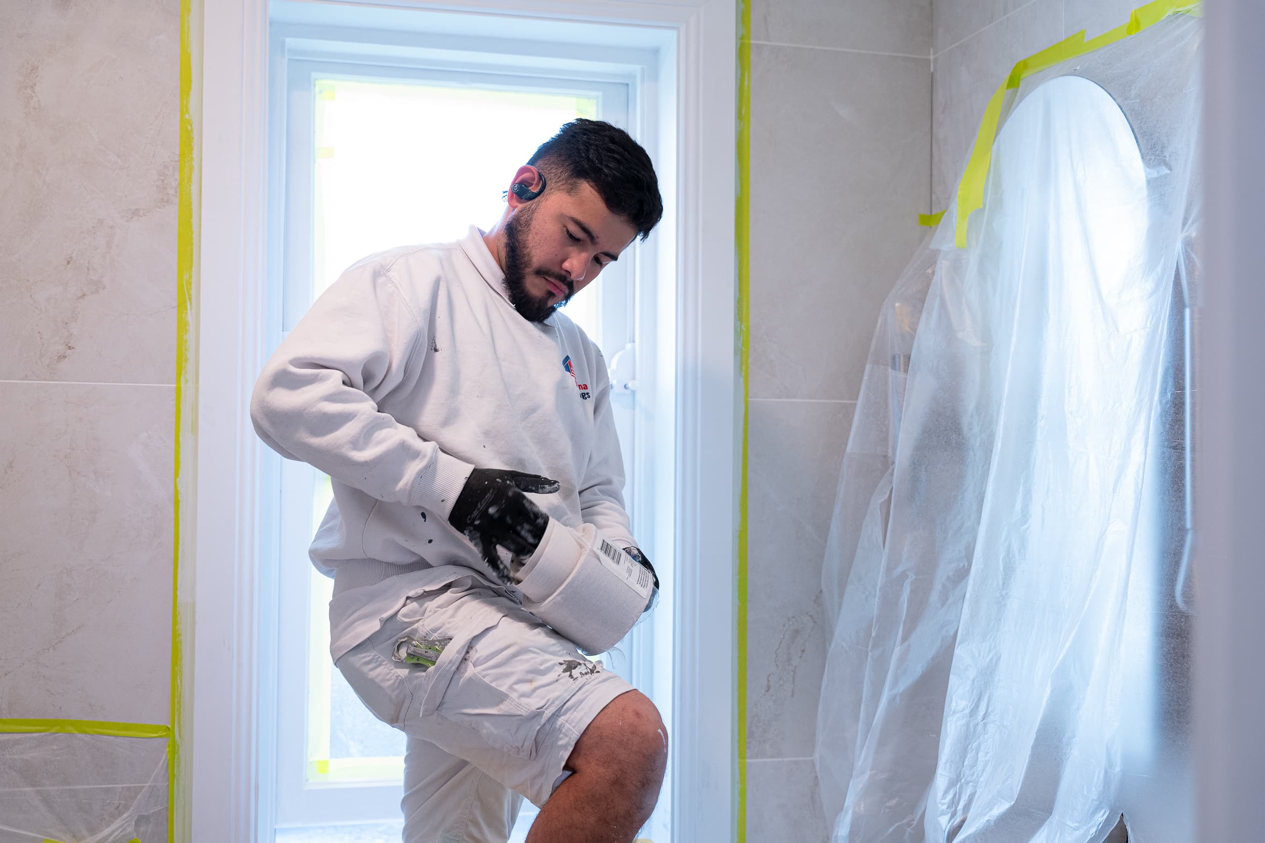 Industrial commercial building coating application by Prisma Coatings specialists