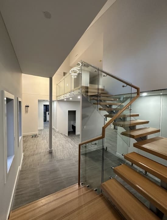 Interior wall preparation and sanding before painting in a Sydney home